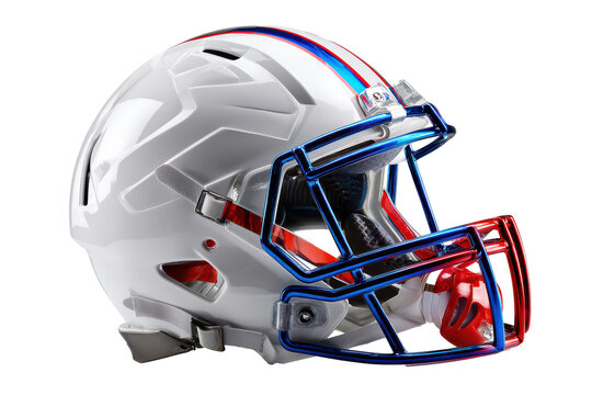 white american football helmet