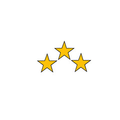 Three Stars Icon