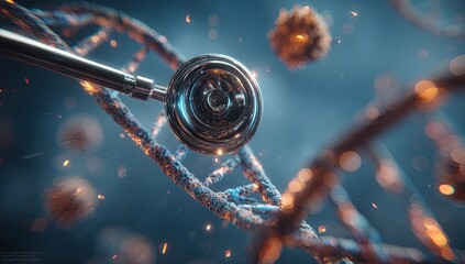 Metallic tool examines rusted DNA