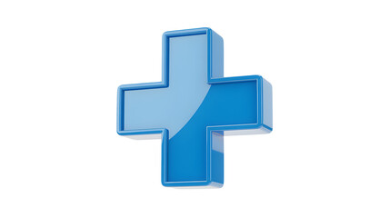 Obraz premium Medical plus sign, symbol for healthcare, medicine, and emergency services