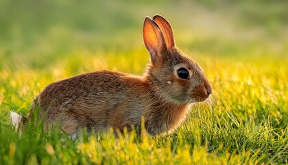 Fototapeta premium rabbit in the grass