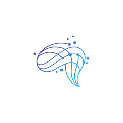 Creative Mind Intelligence Symbol Logo Vector Icon