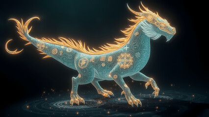Fototapeta premium Various dinosaurs that can be used in the film, television, or gaming industries