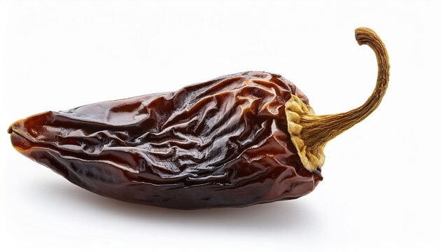 chipotle morita a whole smoke dried overripe jalapeno chile pepper isolated