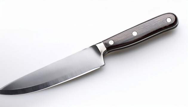 a kitchen knife isolated on white background