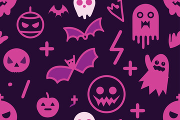 halloween elements in neon signs style   modern ta.eps