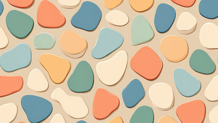 Pastel Pebble Texture: Abstract Seamless Pattern Background