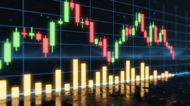 Analyzing Stock Market Trends with Candlestick & Volume Charts