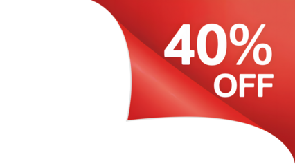 Exclusive 40 percent off deal today only, don't miss out on this incredible offer