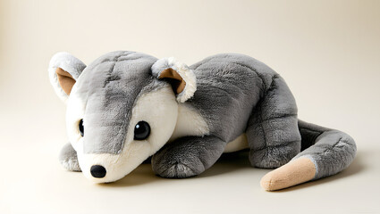 Sleepy Wolf Plush Toy
