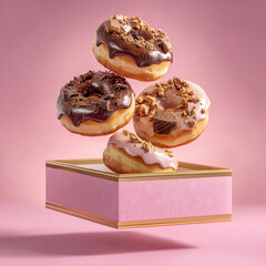 donut with sprinkles generative ai