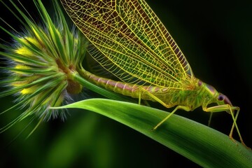 Enthralling Macro Shot of a Vibrant Insect