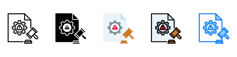 Legal Issues icon multiple style 