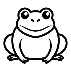 Solid color Turtle Frog animal vector design