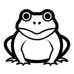 Solid color Turtle Frog animal vector design