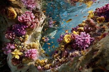 Vibrant Underwater Coral Reef Ecosystem