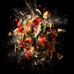 Unleashing flavor in a spectacular explosion of dish of food generative ai