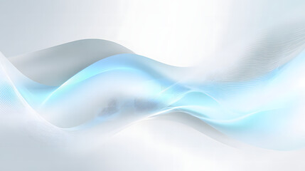 Fototapeta premium Wavy Blue Light Abstract Design