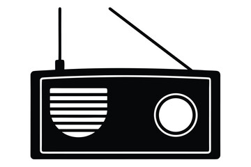 flat vector of pocket radio  useful for emergency .eps