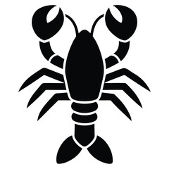 3d style lobster silhouette icon