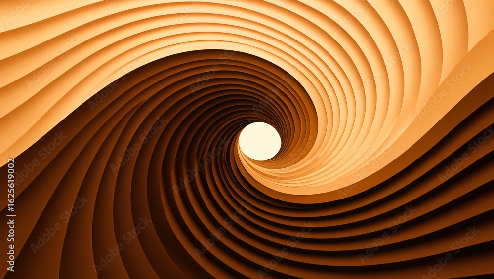 Poster swirling abstract of waves: a captivating, close-up depiction of mesmerizing, concentric waves in gr