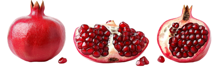 pomegranate with leaves