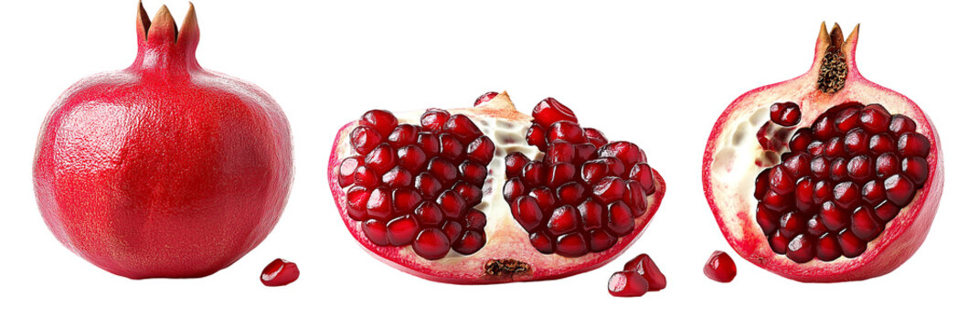pomegranate with leaves