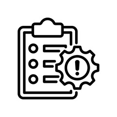 Contingency Plan line icon