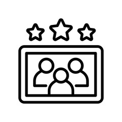 Public Image line icon