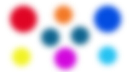 Abstract Vibrant Overlapping Circles on transparent background: Bold Color Palette, Modern Design, Energetic Mood