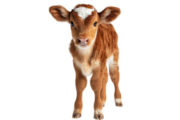 Obraz premium Adorable brown calf portrait.