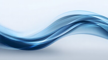 Obraz premium Blue Waves Vector for Presentation