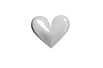 heart shaped cookie white, PNG