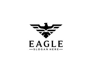 Modern eagle logo