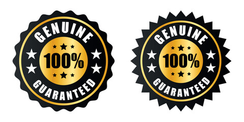 100% satisfaction guaranteed seal or label flat icon design	
