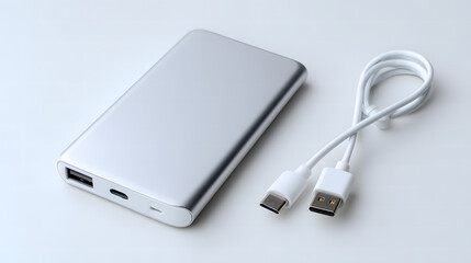 Fototapeta premium Power Bank Flat Product Shot