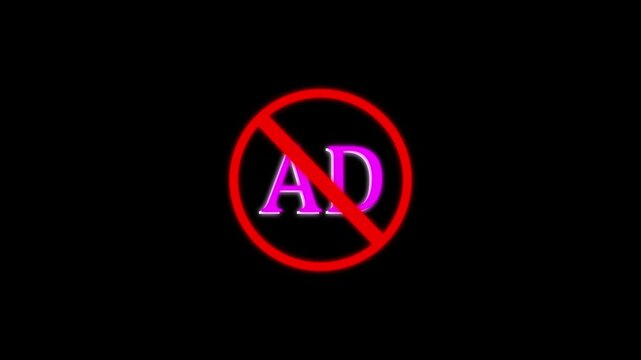 Advertising animations are not allowed, placing ads is prohibited. Lettering AND Logo Video, Luxury Ad Clothing Effects no ad crossed out mark color icon animation. ad not allowed icon animation.