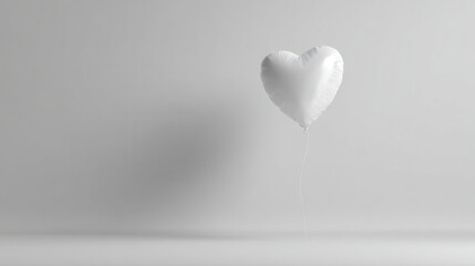 white heart on a wall