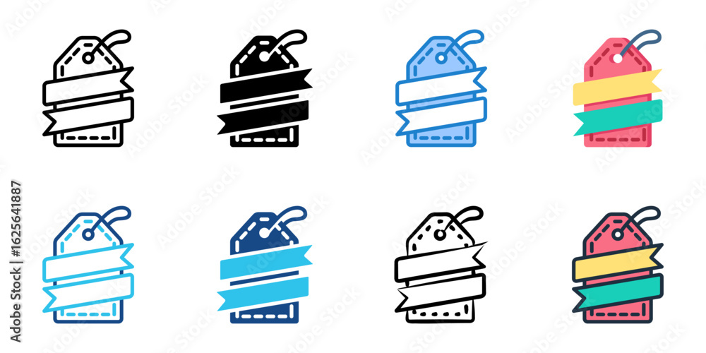 Poster black friday icon set multiple style collection