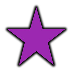 Obraz premium purple star icon