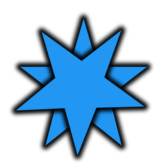 star icon on metal internet button