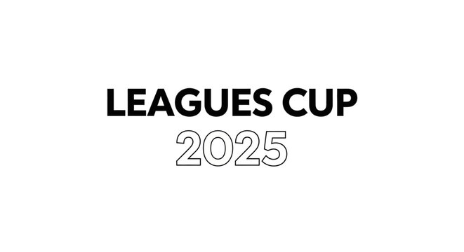 Modern typography for the 2025 Football League Championship. Minimalist black and white event graphic.