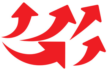 Black arrows set. Curved arrows. Arrow sign. Flat style icons.