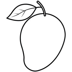 vector illustration of an mango