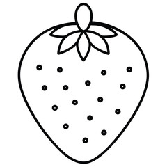 vector illustration of a strawberry