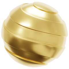 3D Gold Arc Band Icon
