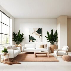 A serene and inviting living room interior