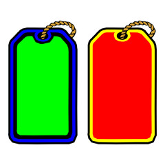 price tag template set vector