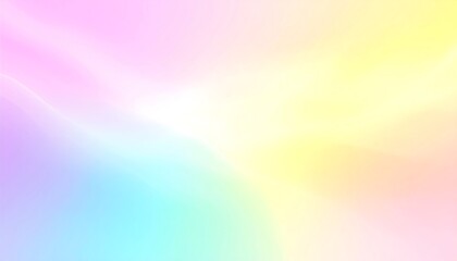 Obraz premium Ethereal pastel gradient background with a soft, dreamy blur. Abstract colorful illustration with a magical rainbow spectrum.