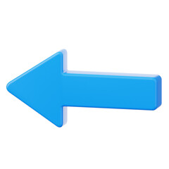 Arrow Left User Interface 3D Icon